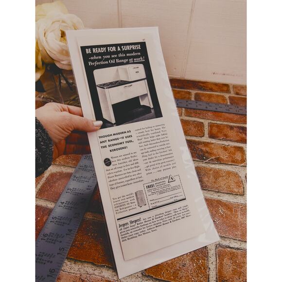 1940s Vintage Print Ad Kerosene Oil Kitchen Applicance Function and Design - Picture 9 of 10